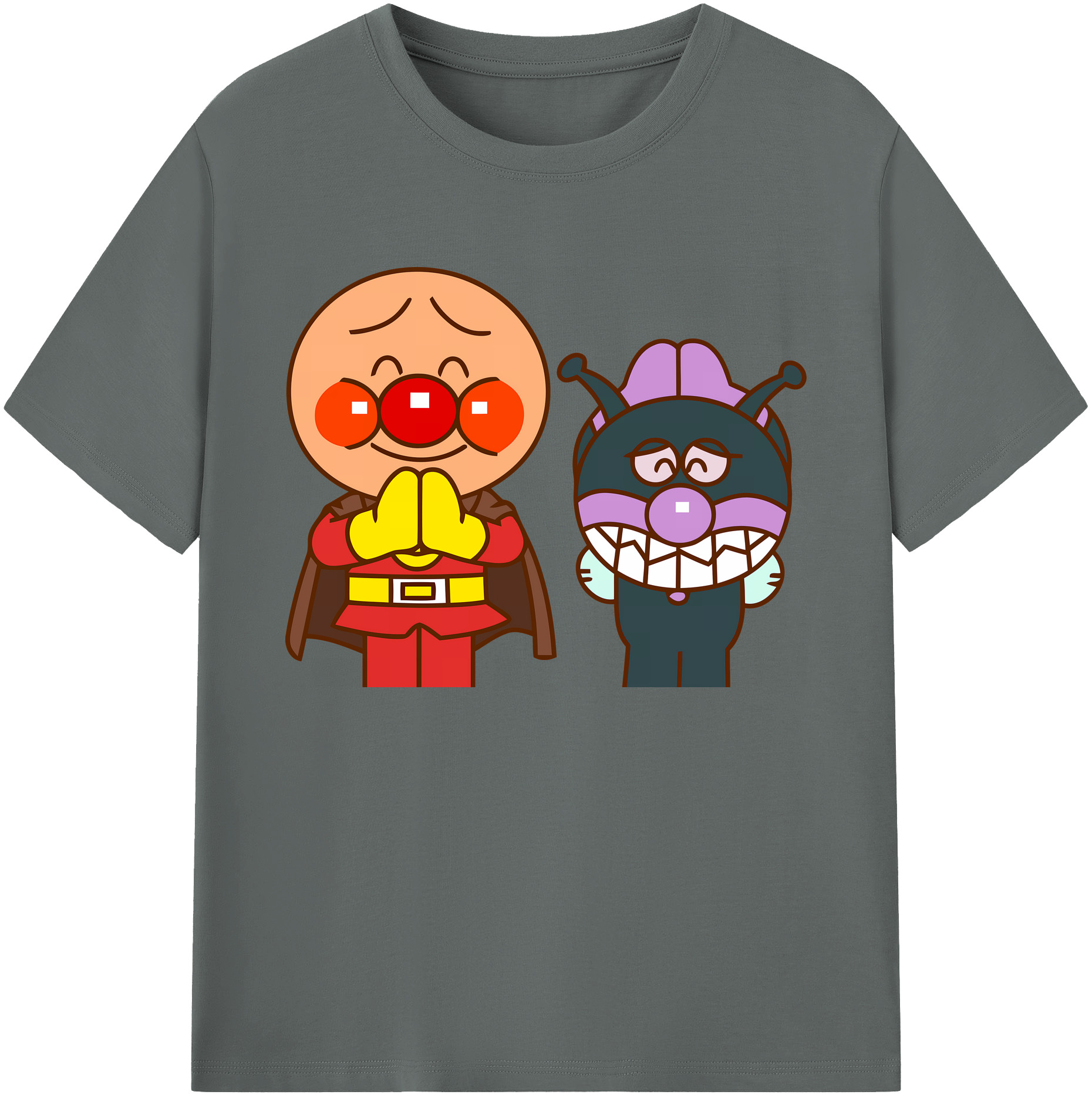 （画像用） アンパンマン Anpanman 綿100％ メンズ半袖Tシャツ｜肌触りやわらか＆通気性